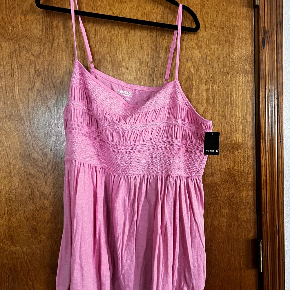 Torrid Pink Slub Jersey Top